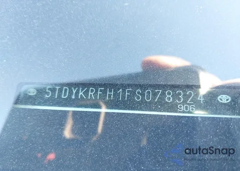 2015 Toyota Highlander Limited Platinum V6 из США, поврежденный, VIN 5TDYKRFH1FS078324